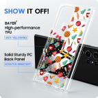 (แถมฟิล์ม) เคส FenixShield Crystal Hybrid [ CHRISTMAS SNOW ] สำหรับ Samsung Galaxy S25 / S24 / S23 / S22 / Plus / Ultra / FE